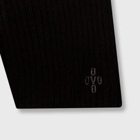 OVO Womens Ribbed Knit Biker Shorts Sz Large Black - Picture 3 of 8